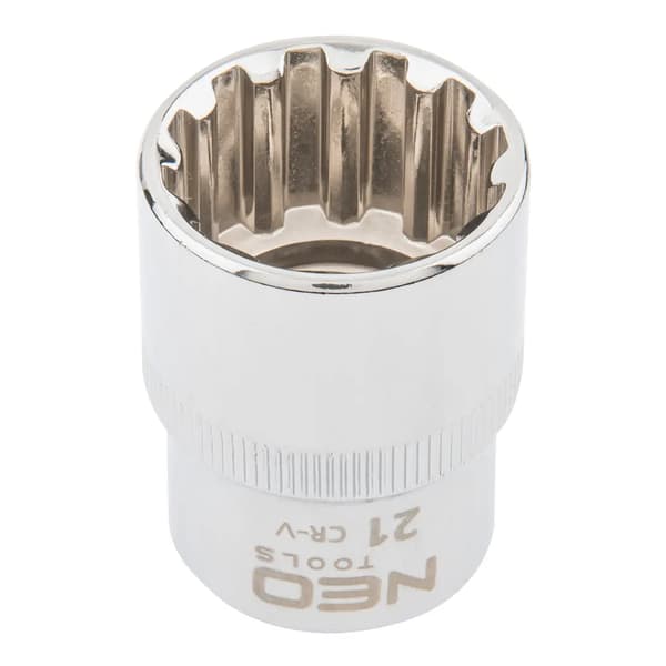 Neo Spline Topnøgle 1/2\" 21mm (08-593)