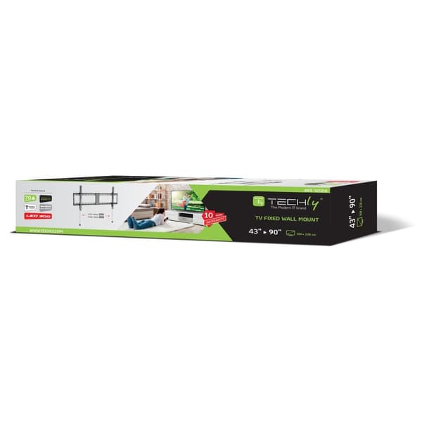 Techly väggfäste 43\"-90\", 70kg slim