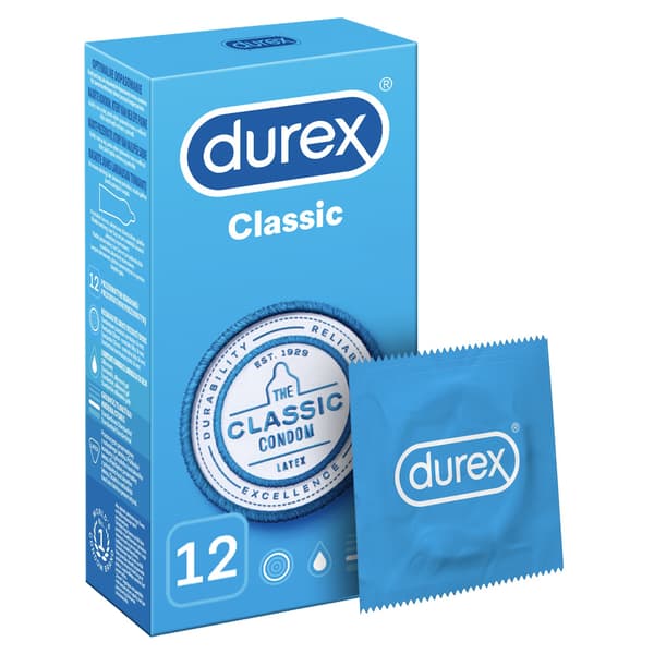 Durex Classic Kondomit 12 kpl