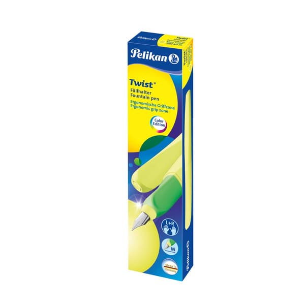 Fyldepen Twist P457 M neon gul