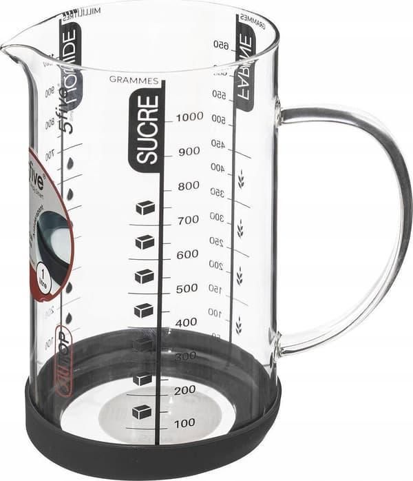 5five Køkkenmålebæger, glas, 1 l