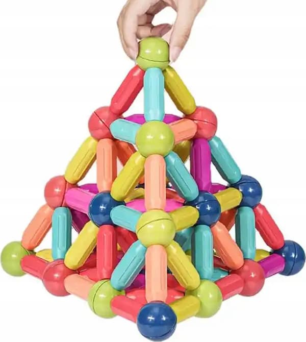 Magnetiska Byggklossar Stora 25 Element För Barn +3 år