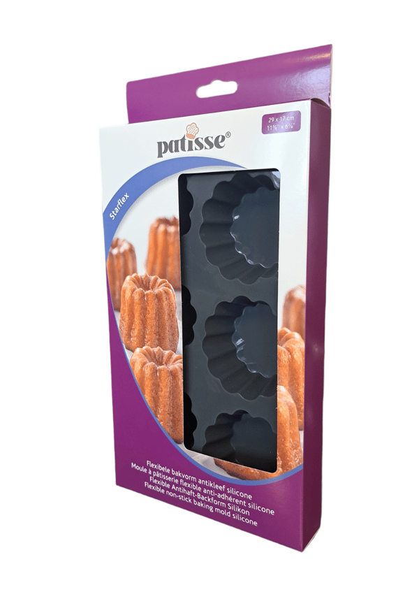 Silikonform för 6 minipajer 29x17cm STARFLEX - Patisse