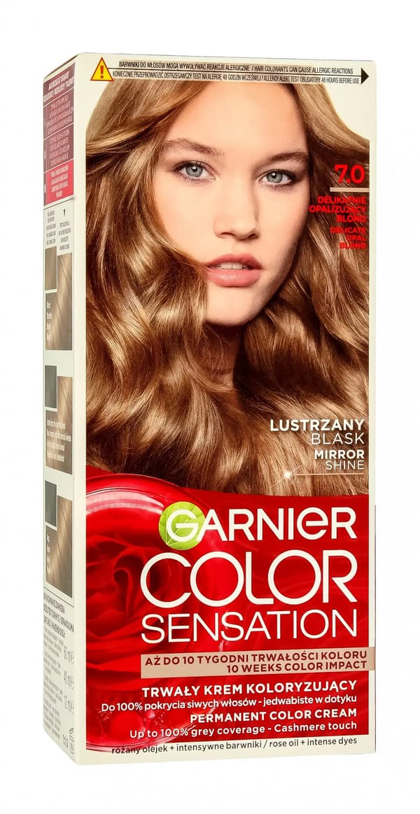 Garnier Color Sensation Farvecreme 7.0 Opalblond - Skånsomt Iridescent Blond