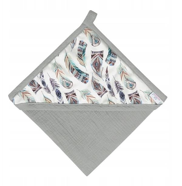 MATEX Slim-peitto MUSLIN DESIGN 85x85 cm [TB0443_08] c.grey