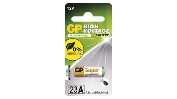 GP Højvolt Alkaline 1-pak Ultra, 12V GP Bilalarmbatterier