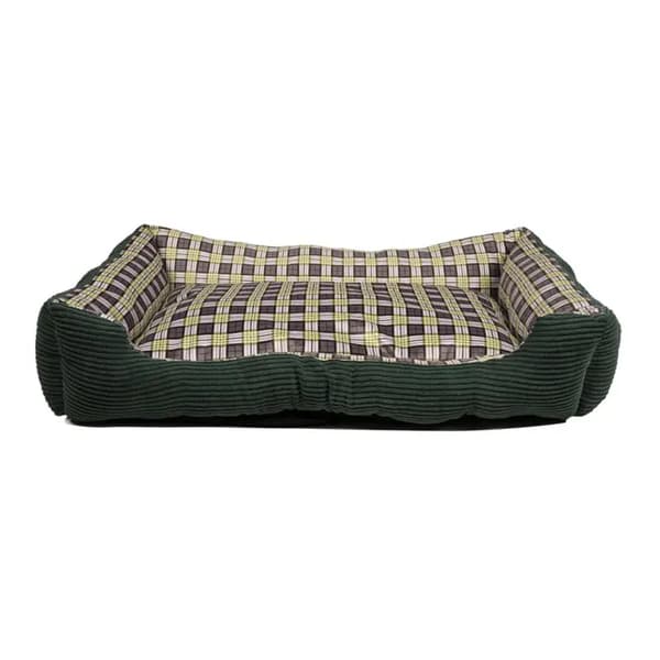 Blød hundesofa 90 x 70 x 20 cm størrelse. XL (grøn)