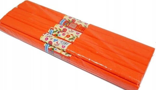 Bibula krinklad 06 mörk orange (10st)