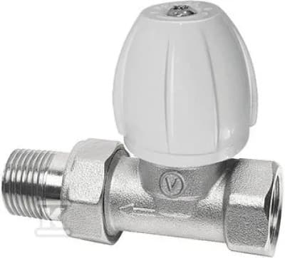 RADIATORVENTIL PS LIGE 1/2\" NIKKEL.