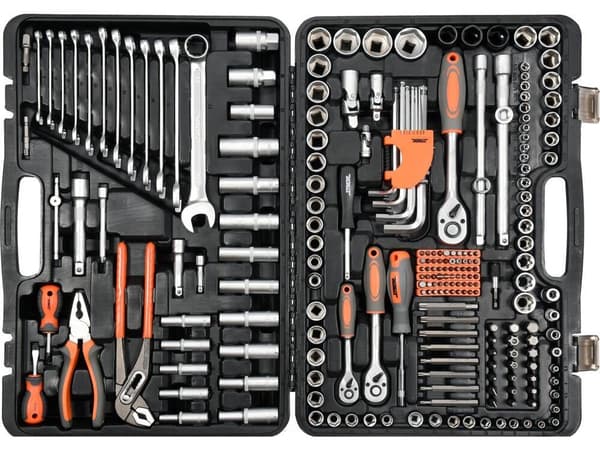 VÆRKTØJSSÆT 1/2\",3/8\", 1/4\" 225CZ