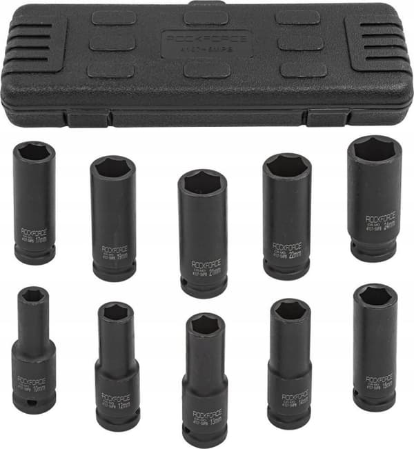 ROCKFORCE PITKÄT ISKUTULPAT 10kpl.1/2\" 10-24mm /KOTELO