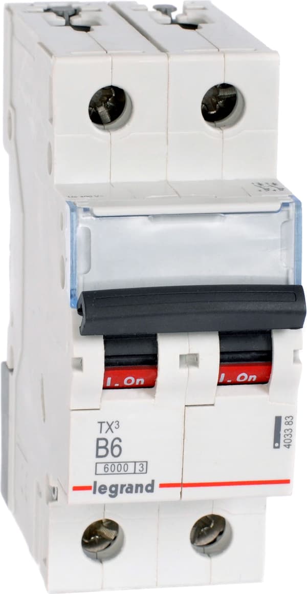 Legrand Strømafbryder S302 B6 TX3 6A 6kA 403383