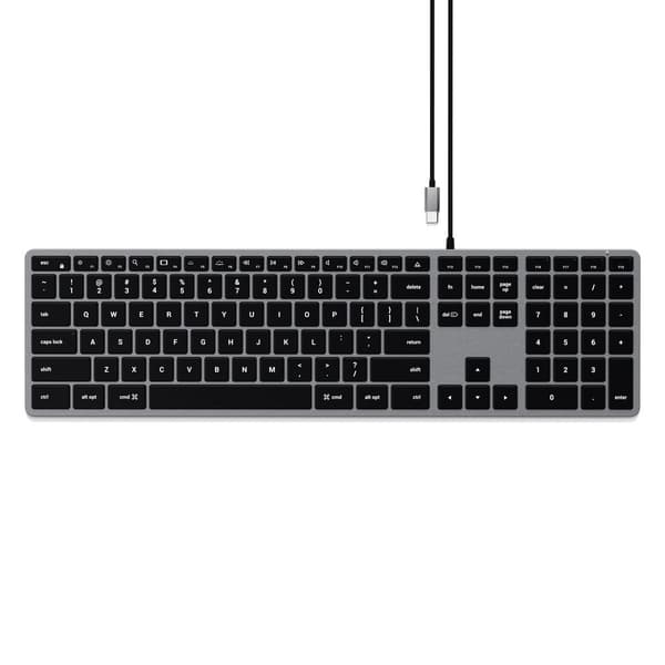 Satechi Slim W3 Kablet USB-C Tastatur (space gray)