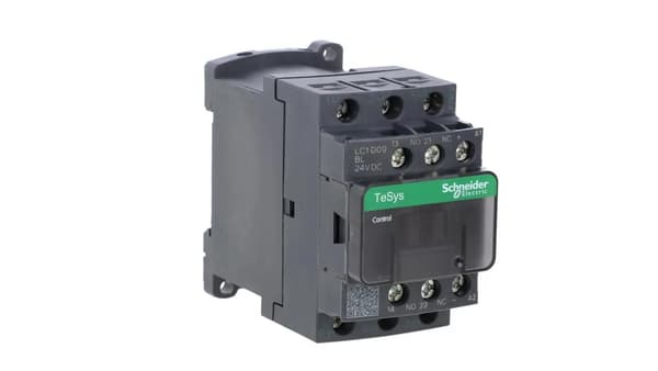 TeSys Deca Power Contactor 9A 3P 24V DC 1Z 1R LC1D09BL