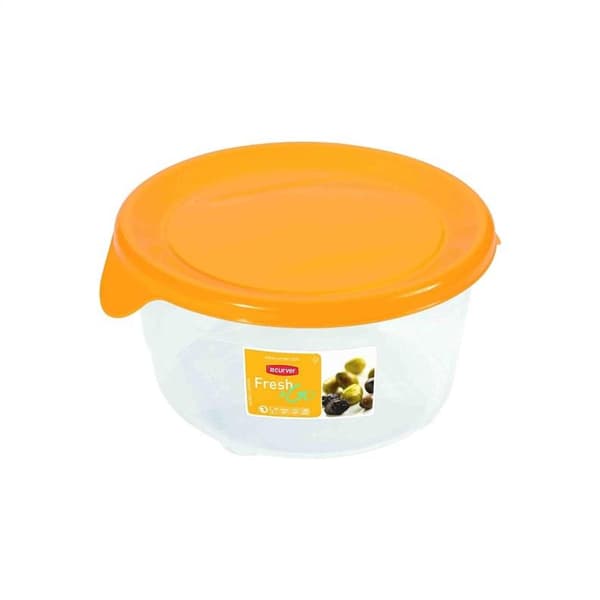 CURVER MADBEHOLDER “FRESH&GO” RUND 0.5L /GUL/ TRANSPARENT