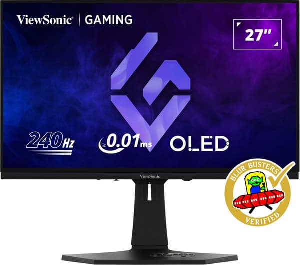 Bildskärm ViewSonic 26.5\" XG272-2K-OLED 2xHDMI 2xDP 5xUSB Högtalare 2x3W