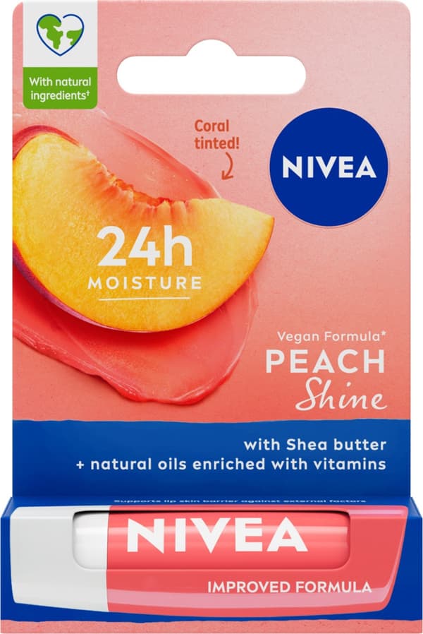 NIVEA Lip Care Peach Shine Läppstift 4,8 g