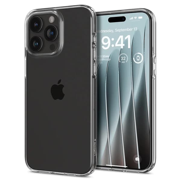 Spigen Crystal Flex -suojakuori iPhone 15 Pro Maxille – läpinäkyvä