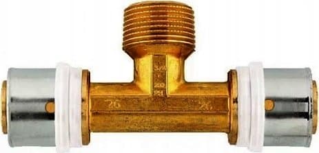 Herz Presset T-stykke 20x2-3/4\"-20x2 GZ