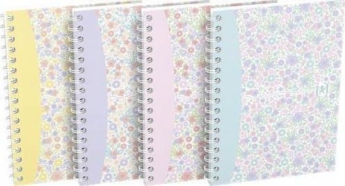 Notesbog A6/50K Blomstret gitter (10 stk) OXFORD