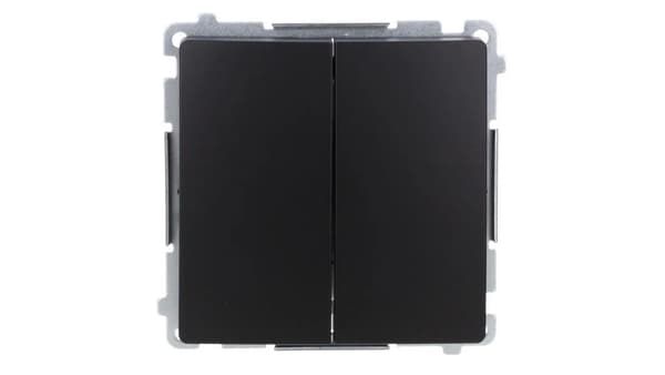 Simon Basic Stik med LED-belysning (modul) 10AX, 250V, hurtigstik, sort BMW5L.01/49
