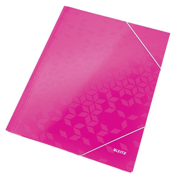 Leitz Mappe med viskelæder Leitz WOW, pap, pink (39820023)
