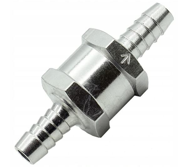 BRÆNDSTOF TILBAGESLAGVENTIL 8MM/SØLV