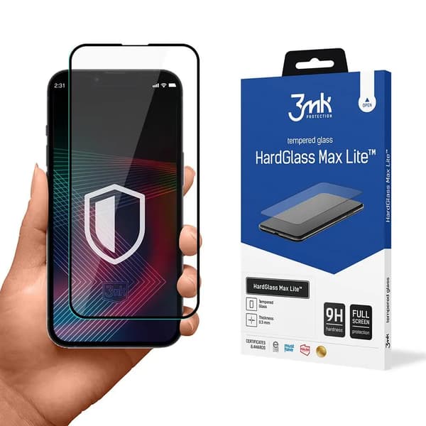 Härdat glas för iPhone 14 Pro 9H från 3mk HardGlass Lite-serien