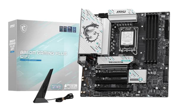 MSI B860M GAMING PLUS WIFI - moderkort - micro ATX - LGA1851 Socket - B860