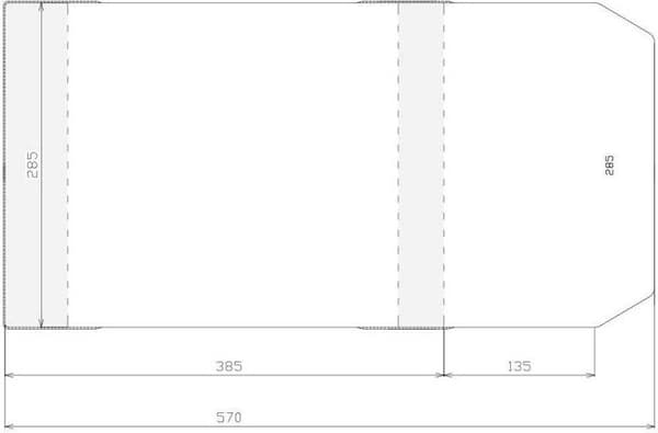 Justerbart omslag 285x520mm (50 stk)