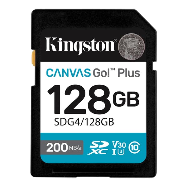 Kingston Flash-kort Canvas Go! Plus - SDXC UHS-I - 128 GB