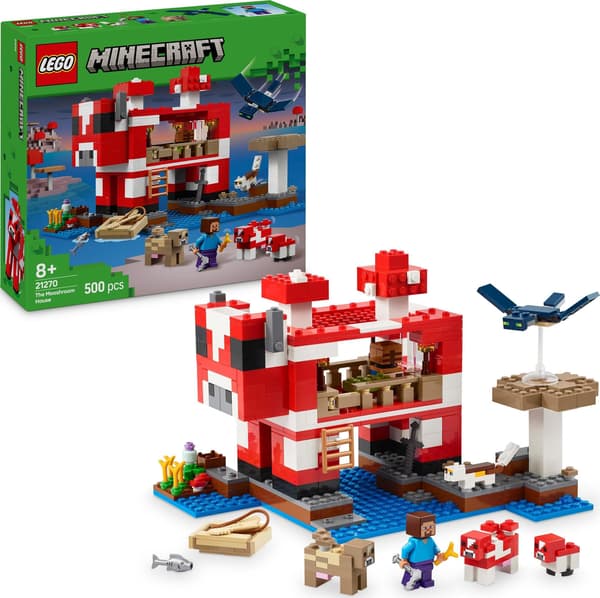 LEGO® Minecraft Mooshroom-huset 21270, 500 delar