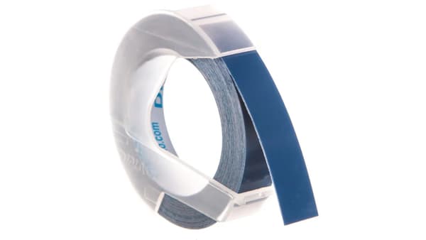 Dymo 3D Etiketbånd 9 mm x 3 m Plast blank blå