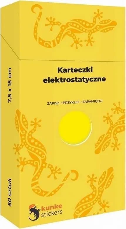 Elektrostatiske noter 50 stk. gul