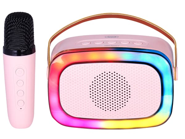 Kaiutin Trevi XR8A0108 pinkki bluetooth mikrofonilla