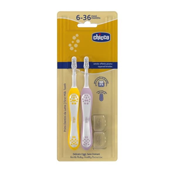 CHICCO-120820-TANDBORSTE LILA 6-36M A2PCS