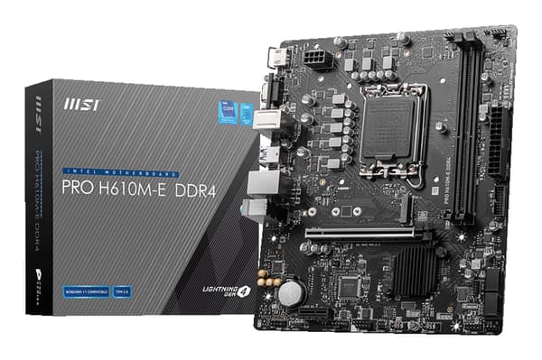 MSI Moderkort PRO H610M-E DDR4 - micro ATX - Sockel LGA1700 - Intel H610