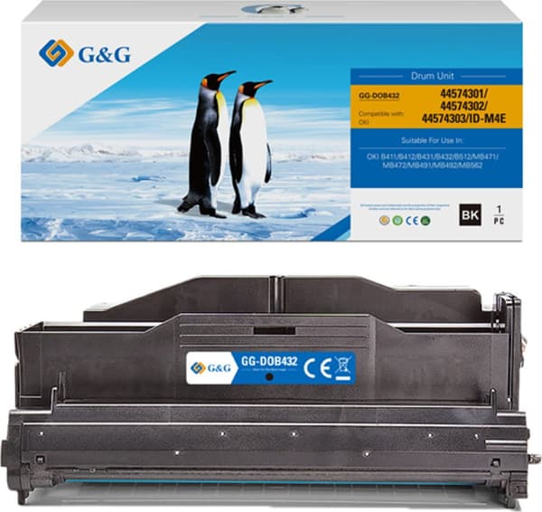 G&G-kompatibel beben med 44574302, sort, 25000s