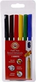 Tuschpenne 6 farver
