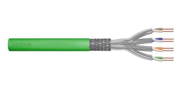 DIGITUS installations-ICT-kabel kat.8.2, S/FTP, Dca, AWG 22/1, LSOH, 50m, grön, oljad