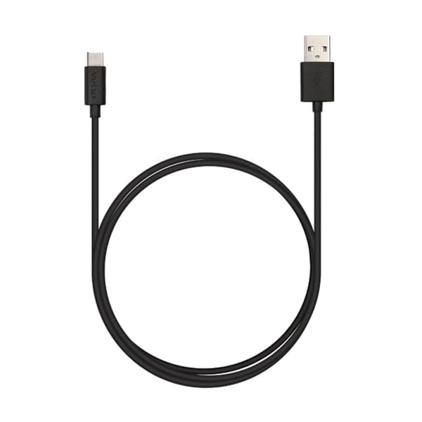 Veho USB till USB Typ C-kabel 1m svart - detaljhandelsförpackad