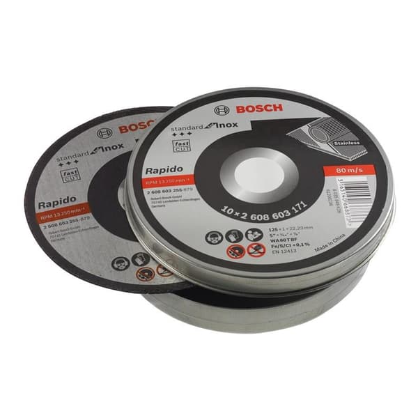 Bosch katkaisulaikka suora Inox Rapidolle annoksessa 10x125,1mm