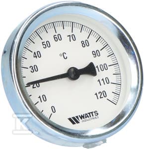 TERMOMETER BIMETALL.F+R801, 63/50 120°C