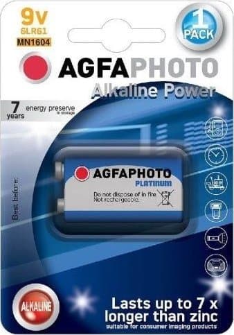 Paristo AgfaPhoto Alkaline PLUS 6LR61 9V bl./1kpl