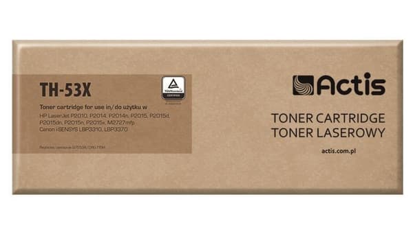 Tonerkassette Actis TH-53X Sort Erstatning for 53X (TH-53X)