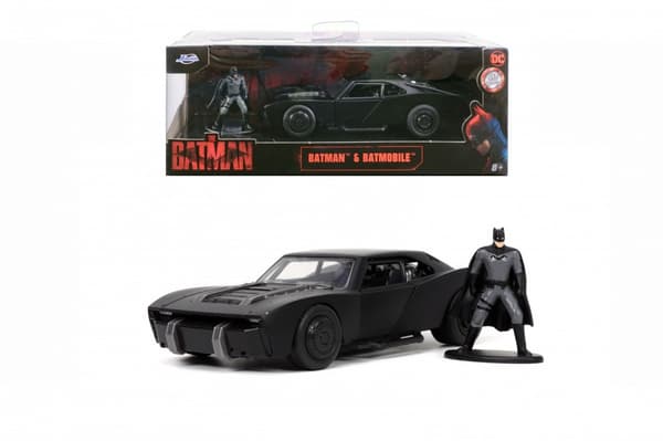 DC Comics The Batman Batmobil Metalbil + Batman figur sæt