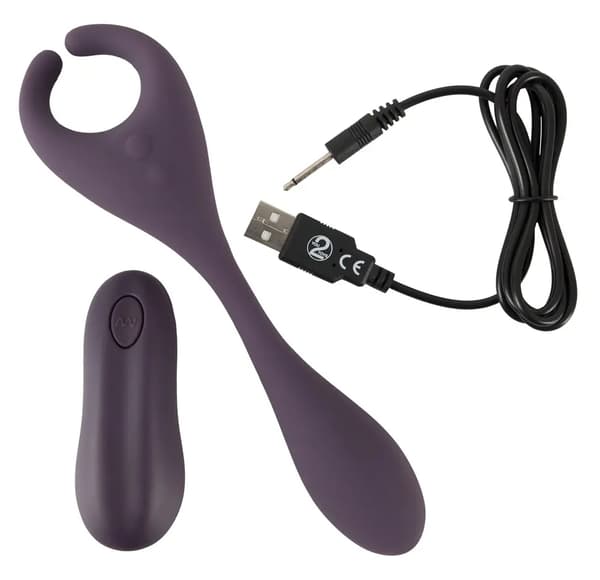 Vibratorstimulator för par anal vaginal 18cm