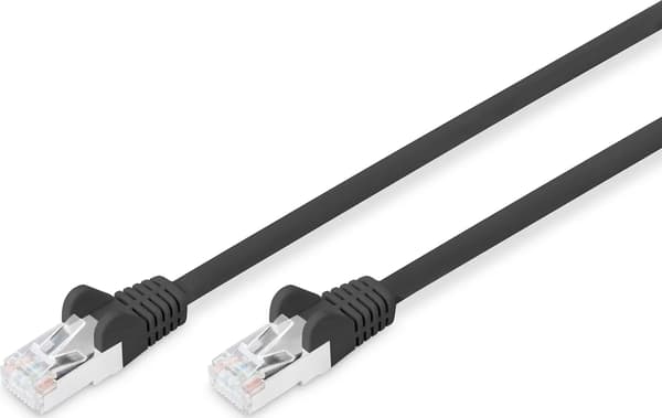 Digitus patchkabel, CAT6, RJ45 St/St, 10.0m, S-FTP, AWG 27/7, LSZH, sv