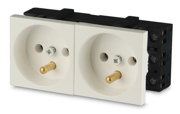 2M elektrisk dobbeltstik
