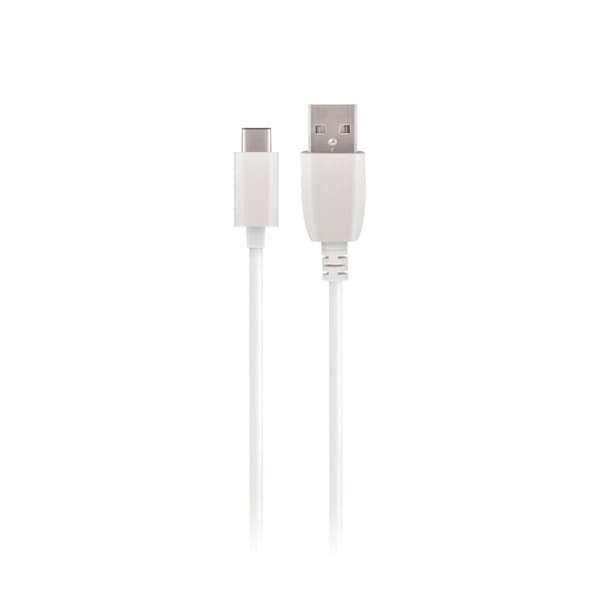 Maxlife USB-kabel - USB-C 2,0 m 2A hvid